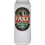 Faxe Premium Lager - Faxe Premium is produced using only the best types of malt and hops. It has a memorable taste that lingers in your mouth.