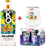 KO Classic Gin 750ml + 4 Free Tonics & 1 KO Branded Gin Glass