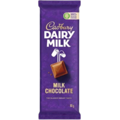Cadbury Dairy Milk Chocolate Bar 80g