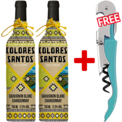 Colores Santos Sauvignon Blanc Chardonnay 75cl + 1 Free Corkscrew