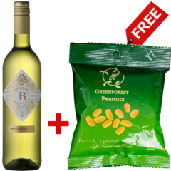 BRoyal Chenin Blanc 75cl + 1 Free Greenforest Peeled, Roasted & Salted Peanuts 100g