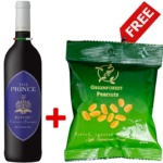 Bayede The Prince Cabernet Sauvignon 75cl + 1 Free Greenforest Peeled, Roasted & Salted Peanuts 100g