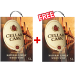 Cellar Cask Natural Lively White Wine 5L + 1 free Cellar Cask White Wine 5L