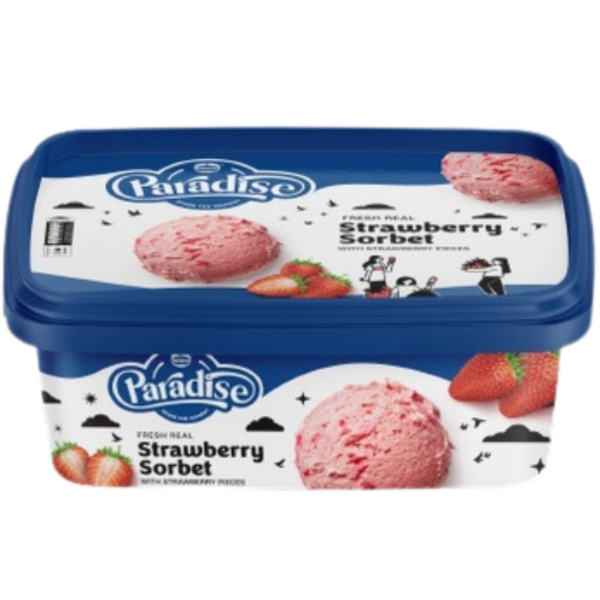 Nestle Paradise Strawberry Sorbet Tub 850ml