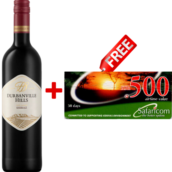 Durbanville Hills Shiraz 75cl + 1 Free 1000 Safaricom Airtime