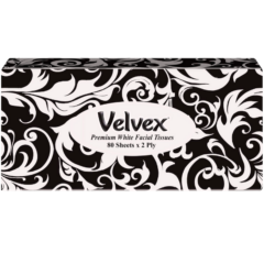 Velvex Facial Tissues Black 80 Sheets