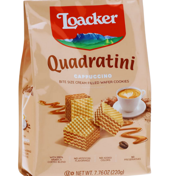 Loacker Quadratini Cappuccino 220g in Kenya