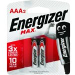 Energizer Max Plus AAA2 Alkaline Battery 2 Piece