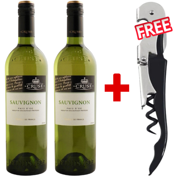 1819 Cruse Sauvignon Blanc 75cl + 1 Free Corkscrew