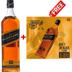 Johnnie Walker Black Label 1L + 1 Free Regular Day 2 Walker Town Ticket