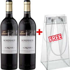 1819 Cruse Bordeaux Red Blend 75cl + 1 Free Wine Ice Bag