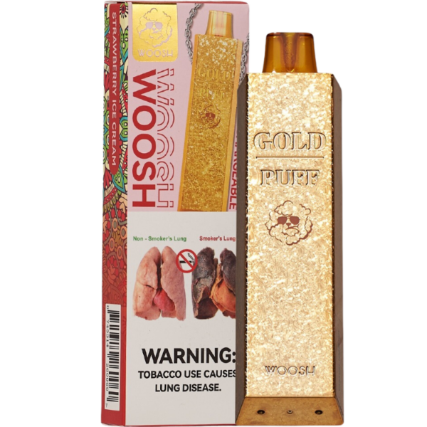 Gold Vape Rechargeable Strawberry Ice cream