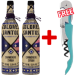 2 Colores Santos Carmenere Syrah 75cl + 1 Free Avanza Corkscrew