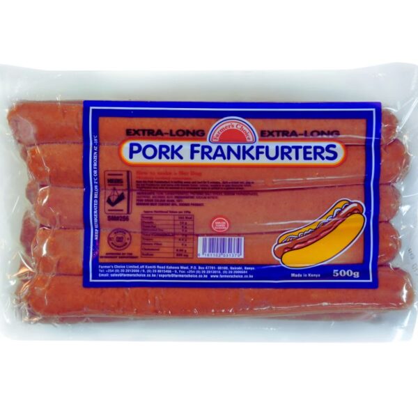 Extra Long Pork Frankfurters 500g