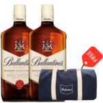 2 Ballantine's 750ml + Free Ballantine's Duffle Bag