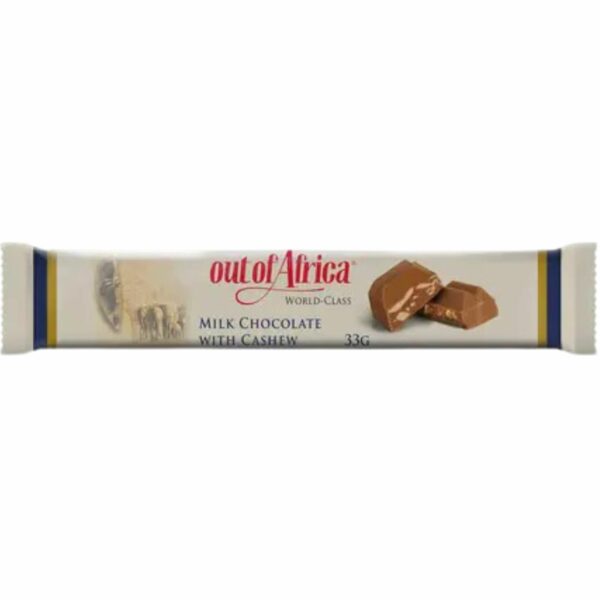 Out of Africa Milk Chocolate with Cashew 33g