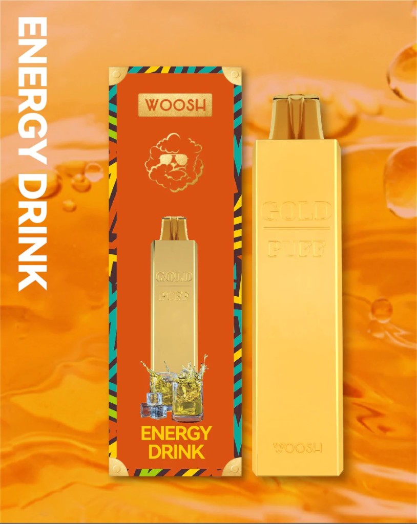 Woosh Gold Vape Energy Drink - Oaks & Corks