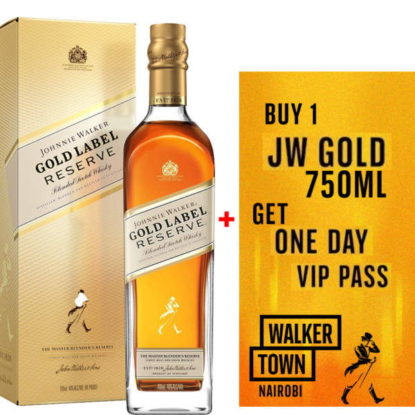 Johnnie Walker Gold Reserve 750ml + 1 Free VIP Day 1 Walker Town Ticket