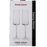 Danny Home Stripe Polar Champagne Glass