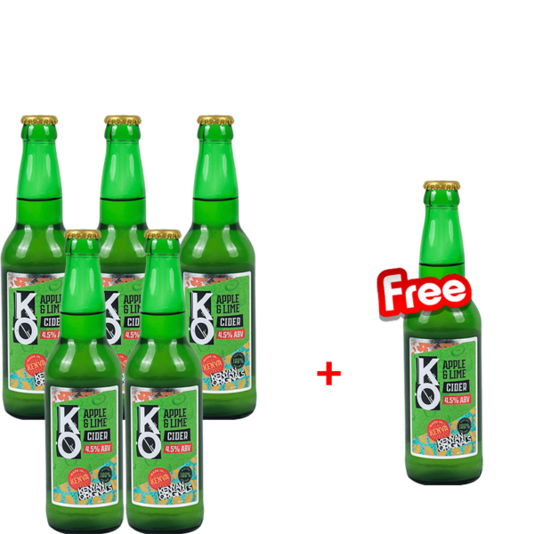 KO Cider Apple & Lime 5+1 Bottle 330ml