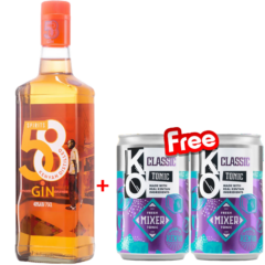 KO 58 Gin Spiced Orange 750ml + KO Classic Tonic Can 200ml