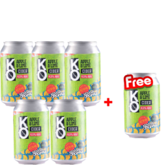 KO Cider Apple & Lime 5+1 Cans 330ml