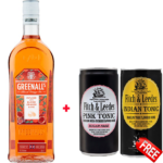 Greenalls Blood Orange 70cl + 2x Free Fitch & Leedes Mixers