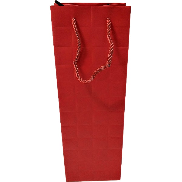 red bottle gift bags